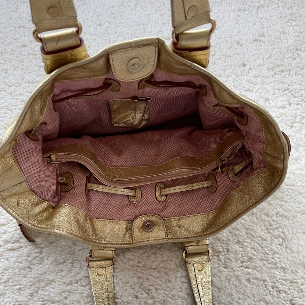 Dooney and Bourke “Chiara” Large Gold Tote - Picture 11 of 11